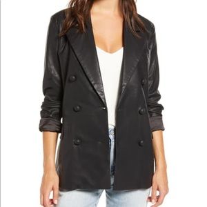Blanknyc Faux Leather Blazer